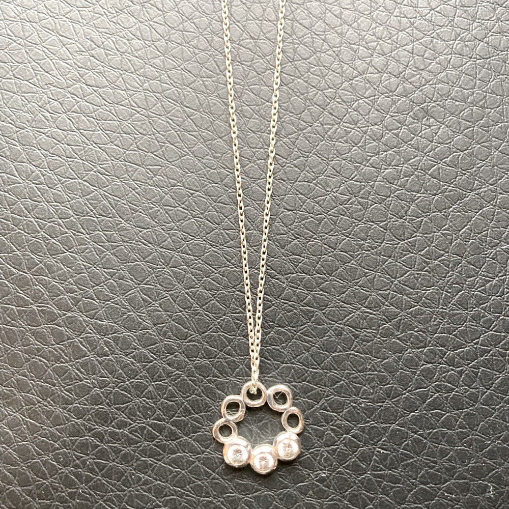 Silpada simple cubic zirconia necklace